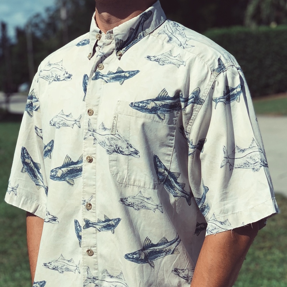 Columbia short sleeve button down